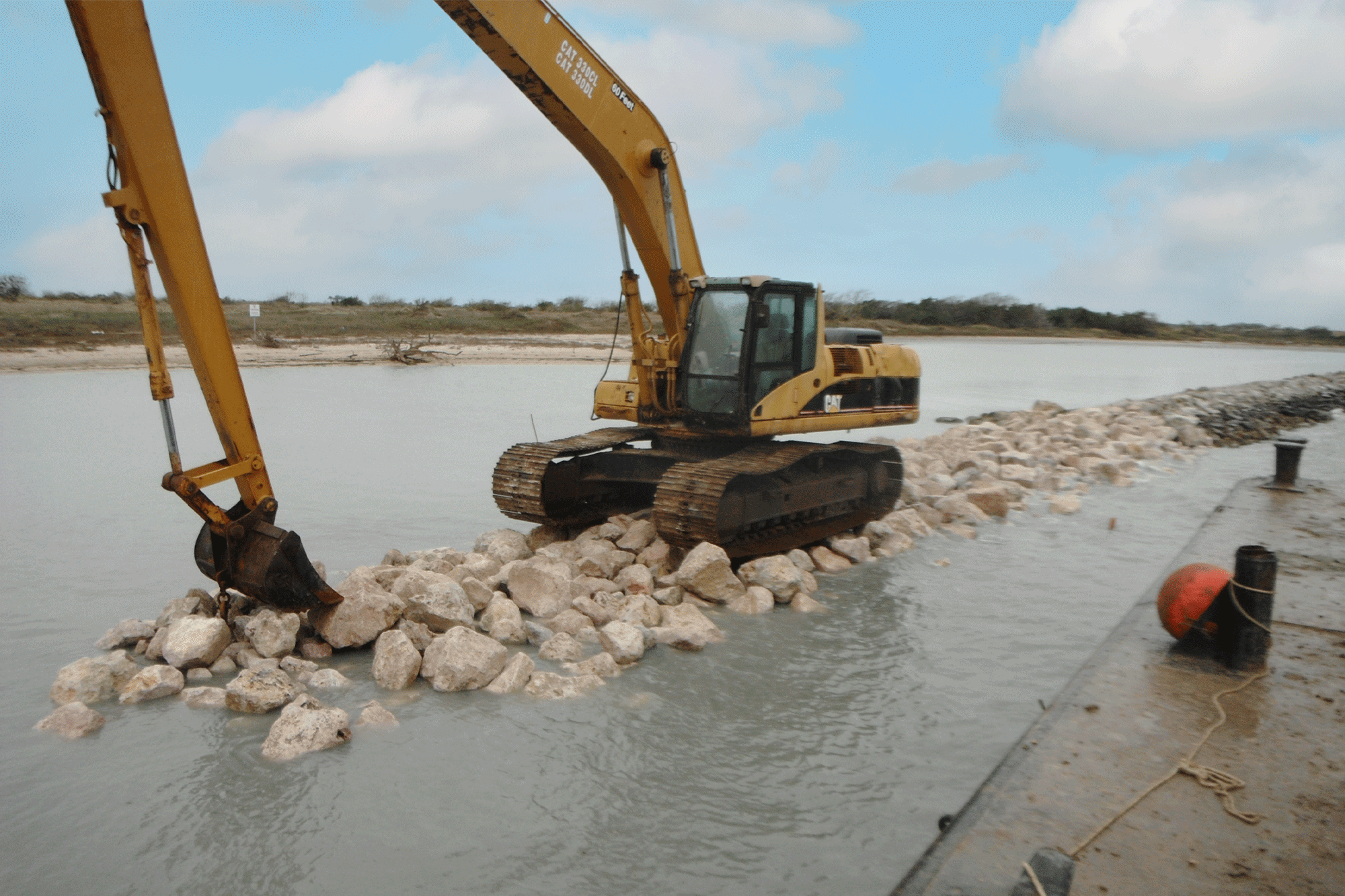 breakwater construction